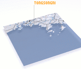 3d view of Tongsŏng-ni
