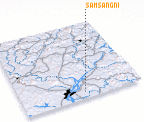 3d view of Samsang-ni