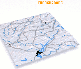 3d view of Chŏngha-dong