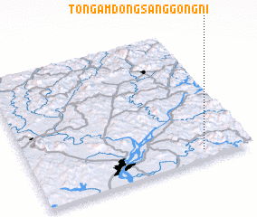 3d view of Tongamdong-Sanggong-ni