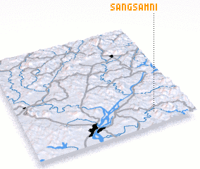 3d view of Sangsam-ni