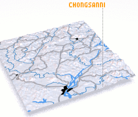 3d view of Chŏngsan-ni