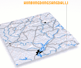 3d view of Wŏnbongdong-sangdalli