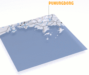 3d view of Puhŭng-dong