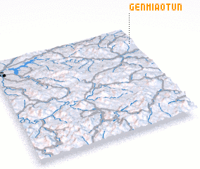 3d view of Genmiaotun