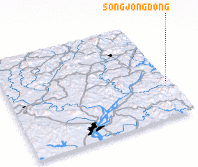 3d view of Songjŏng-dong