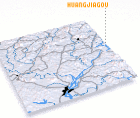 3d view of Huangjiagou