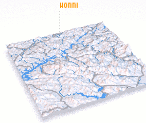 3d view of Wŏn-ni