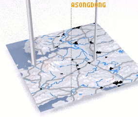 3d view of Asŏng-dong