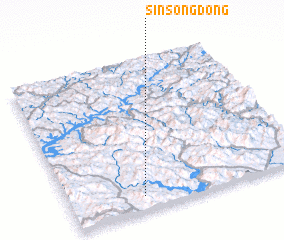 3d view of Sinsŏng-dong