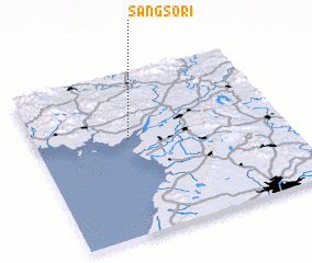 3d view of Sangso-ri