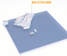 3d view of Balut Island