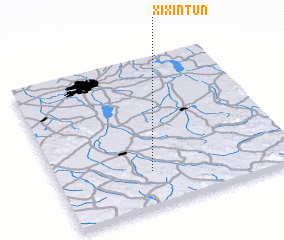 3d view of Xixintun