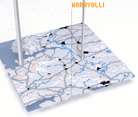 3d view of Wŏrhyŏl-li