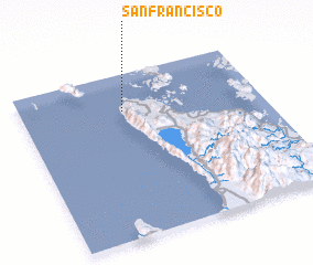 3d view of San Francisco