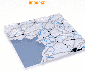 3d view of Ŭndŏng-ni