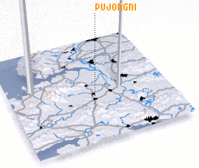 3d view of Pujŏng-ni