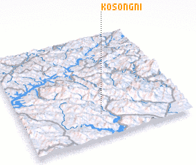 3d view of Kosŏng-ni