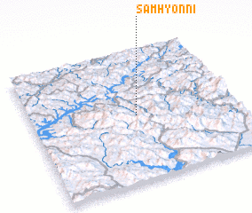 3d view of Samhyŏn-ni