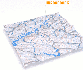 3d view of Hwadae-dong