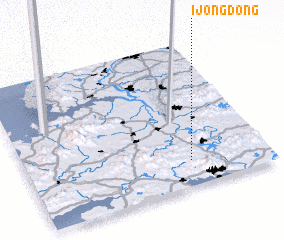 3d view of Ijŏng-dong