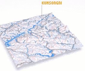 3d view of Kŭmsŏng-ni