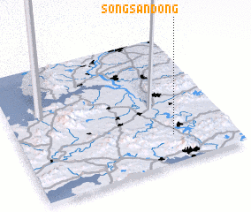 3d view of Sŏngsan-dong