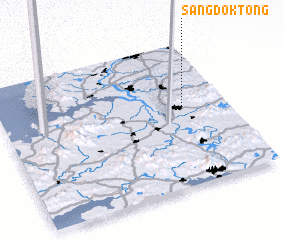 3d view of Sangdŏk-tong