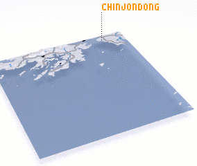 3d view of Chinjŏn-dong