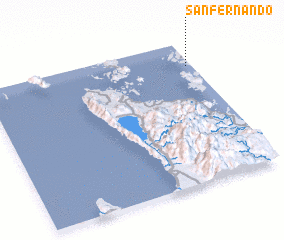 3d view of San Fernando