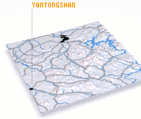 3d view of Yantongshan