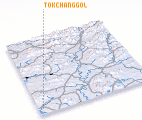 3d view of Tŏkchang-gol