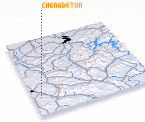 3d view of Chengdetun