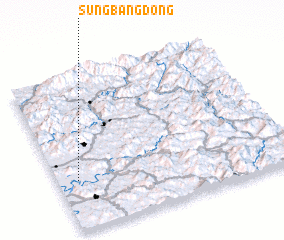 3d view of Sŭngbang-dong