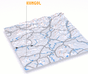 3d view of Kŭm-gol