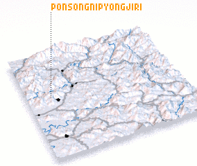 3d view of Pŏnsŏngnip\