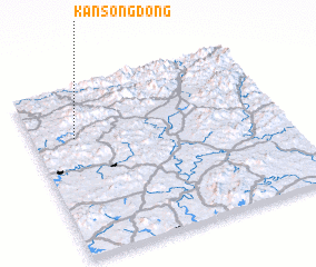 3d view of Kansŏng-dong