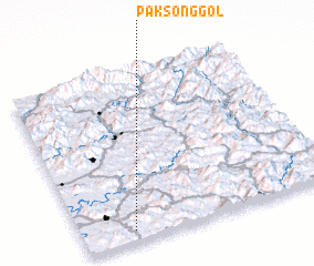 3d view of Paksŏng-gol