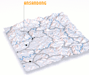 3d view of Ansan-dong