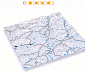 3d view of Chŭngbong-dong