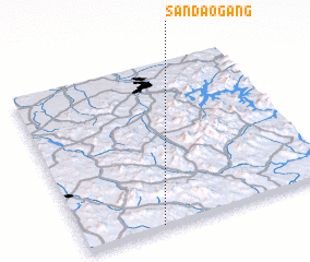 3d view of Sandaogang