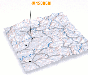 3d view of Kŭmsŏng-ni