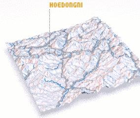 3d view of Hoedŏng-ni