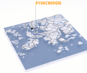 3d view of Pyŏkchŏng-ni