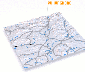 3d view of Puhŭng-dong