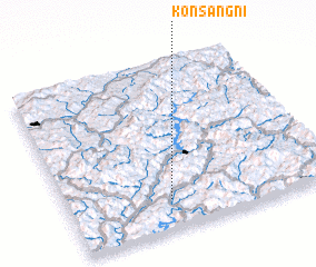 3d view of Kŏnsang-ni