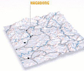 3d view of Haga-dong