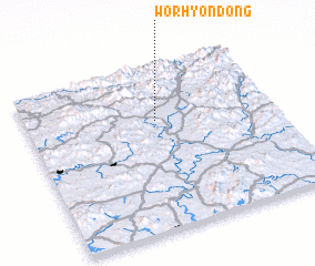 3d view of Wŏrhyŏn-dong