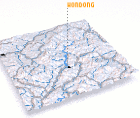 3d view of Wŏn-dong