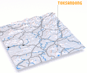 3d view of Tŏksan-dong
